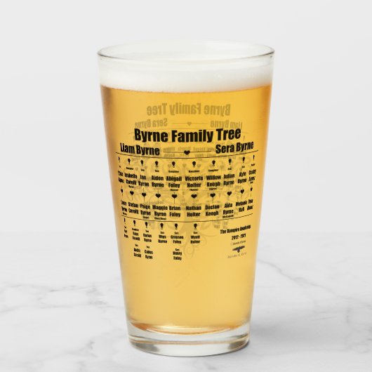 Brenda K Davies Vampire Awakenings Family Tree Glas (Vorne (Gefüllt))