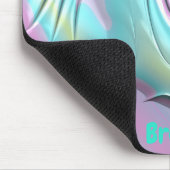 BRENDA ~Lilac Aqua Green Yellow ~ Pastell Muster ~ Mousepad (Ecke)