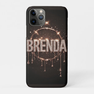 Brenda Name Roségold Diamant Triefender Glitter Case-Mate iPhone Hülle