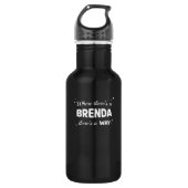 Brenda Name Sprichwort Design für Proud Brendas Edelstahlflasche (Vorderseite)