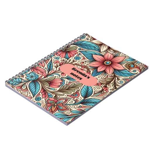 Brenda's Notes floral Notizblock (Linke Seite)