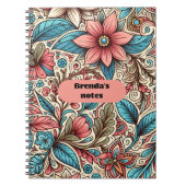 Brenda's Notes floral Notizblock (Vorderseite)