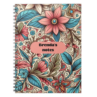 Brenda's Notes floral Notizblock
