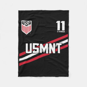 Brenden Aaronson 11 Navy Usmnt Offiziell lizenzier Fleecedecke