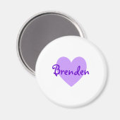 Brenden in Lila Magnet (Vorderseite/Rückseite)