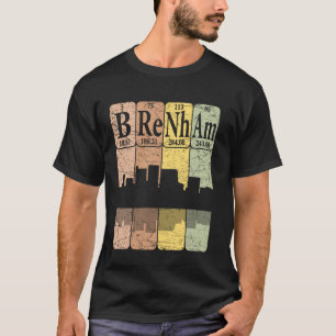 Brenham Periodensystem Elemente Brenham Texas Retr T-Shirt