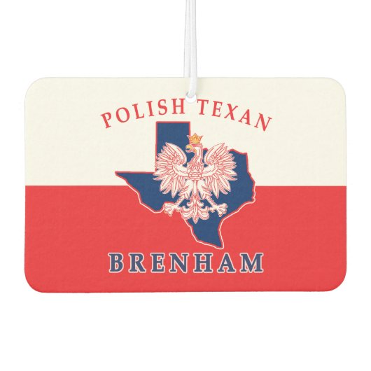 Brenham Polnisch Texan Autolufterfrischer (Vorderseite)