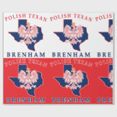 Brenham Polnisch Texan Geschenkpapier (Flach)