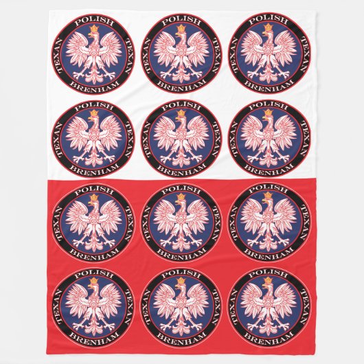 Brenham Round Polish Texan Fleecedecke (Vorderseite)