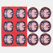 Brenham Round Polish Texan Fleecedecke (Vorderseite (Horizontal))