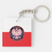 Brenham Round Polish Texan Schlüsselanhänger (Rückseite)