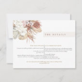 BRENNA Bohemische tropische Palmdetails Umschließu Einladung (Vorderseite)