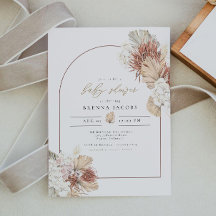 BRENNA Boho Arch Terracotta Palm Babydusche