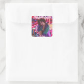 Brenna Faith 80's Baby Square Sticker (Tasche)