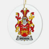 Brennan Familienwappen Keramik Ornament (Links)