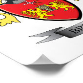 Brennan-Familienwappen-Wappen Poster (Ecke)