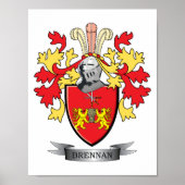 Brennan-Familienwappen-Wappen Poster (Vorne)
