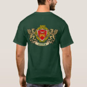 Brennan Irish Shield & Griffins Personalisiert T-Shirt (Rückseite)