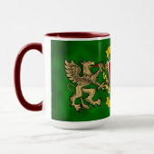 Brennan Irish Shield & Griffins Personalisiert Tasse (Links)