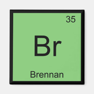 Brennan Name Chemie Element Periodensystem Magnet