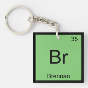 Brennan Name Chemie Element Periodensystem Schlüsselanhänger
