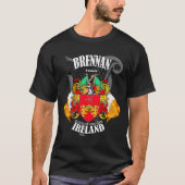 Brennan-Wappen-Wappen *Ort des Hinzufügens* T-Shirt (Vorderseite)