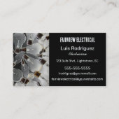 Brennbare Glühbirnen Elektrizität Visitenkarte (Vorderseite)