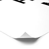 Brennbare Werkstoffwarnung, Symbol für Brandgefahr Poster (Ecke)