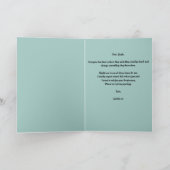 Brennbarer Bär mit Blume Sorry Karte (Innenseite)