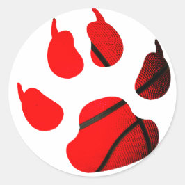 Brennblau Runder Aufkleber