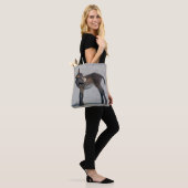 Brennen auf der gesamten Drucktasche Tasche (Am Model)