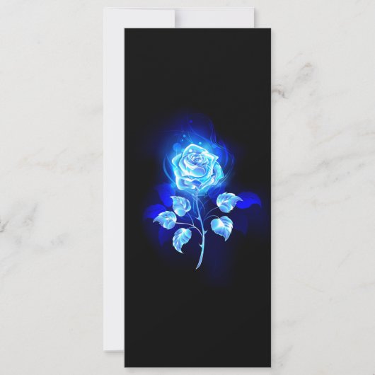 Brennen der blauen Rose Ankündigung (Vorderseite)