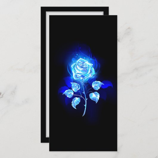 Brennen der blauen Rose Ankündigung (Vorne/Hinten)