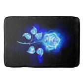 Brennen der blauen Rose Badematte (Vorderseite)