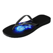 Brennen der blauen Rose Badesandalen (Schrägansicht)