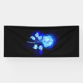 Brennen der blauen Rose Banner (Horizontal)