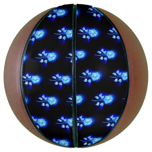 Brennen der blauen Rose Basketball (Vertikal)