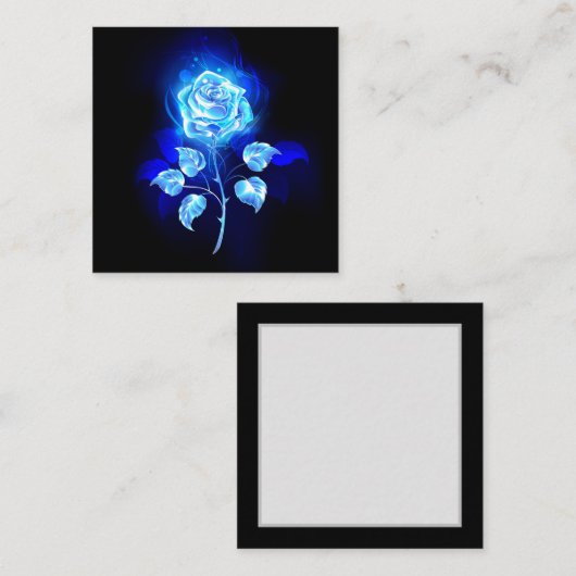 Brennen der blauen Rose Begleitkarte (Vorne/Hinten)