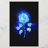 Brennen der blauen Rose Briefpapier (Vorderseite)