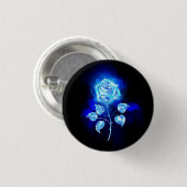 Brennen der blauen Rose Button (Vorne & Hinten)