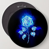 Brennen der blauen Rose Button (Vorne & Hinten)