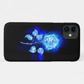 Brennen der blauen Rose Case-Mate iPhone Hülle (Rückseite (Horizontal))