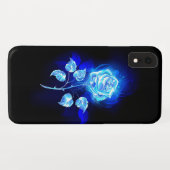 Brennen der blauen Rose Case-Mate iPhone Hülle (Rückseite (Horizontal))