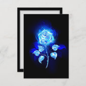 Brennen der blauen Rose Dankeskarte (Vorne/Hinten)