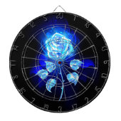 Brennen der blauen Rose Dartscheibe (vorne)