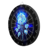 Brennen der blauen Rose Dartscheibe (Vorderseite rechts)