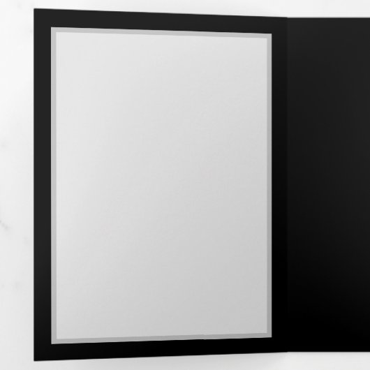 Brennen der blauen Rose Dreifach Gefaltete Ankündigung (Innen Erste Seite)