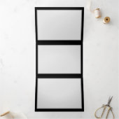 Brennen der blauen Rose Dreifach Gefaltete Karte (Innenseite)