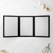 Brennen der blauen Rose Dreifach Gefaltete Karte (Innenseite)