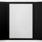 Brennen der blauen Rose Dreifach Gefaltete Karte (Innenseite Mitte)